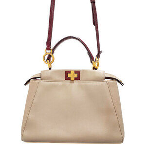 Fendi Peekaboo Iconic satchel nappa leather 2way Shoulder Bag